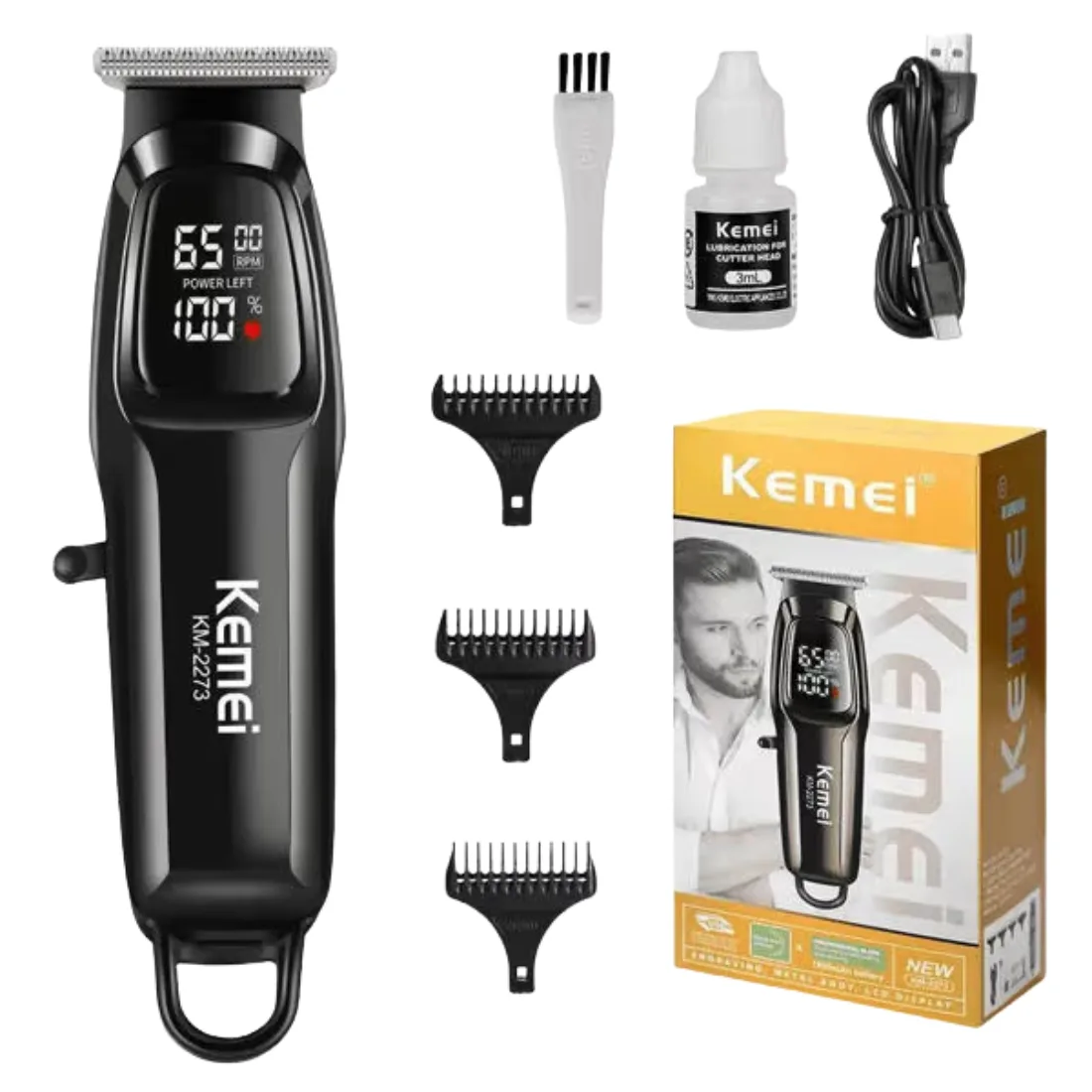 Kemei KM-2273 Professional Trimmer for Men thumb 3